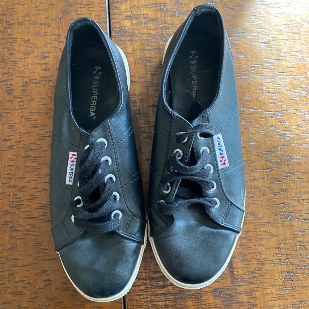 Superga black sneakers